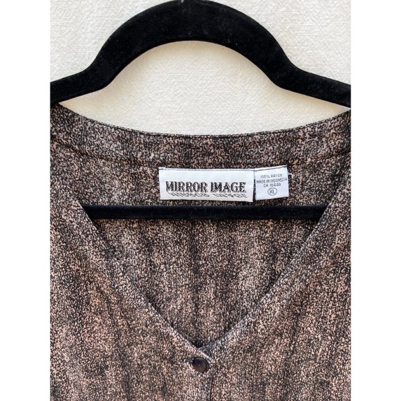 Vintage leopard button up blouse - Picture 6 of 9